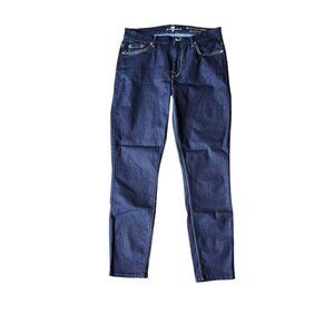 7 For All Mankind The High waist Cropped Skinny Blue Women’s Jeans. Size 30